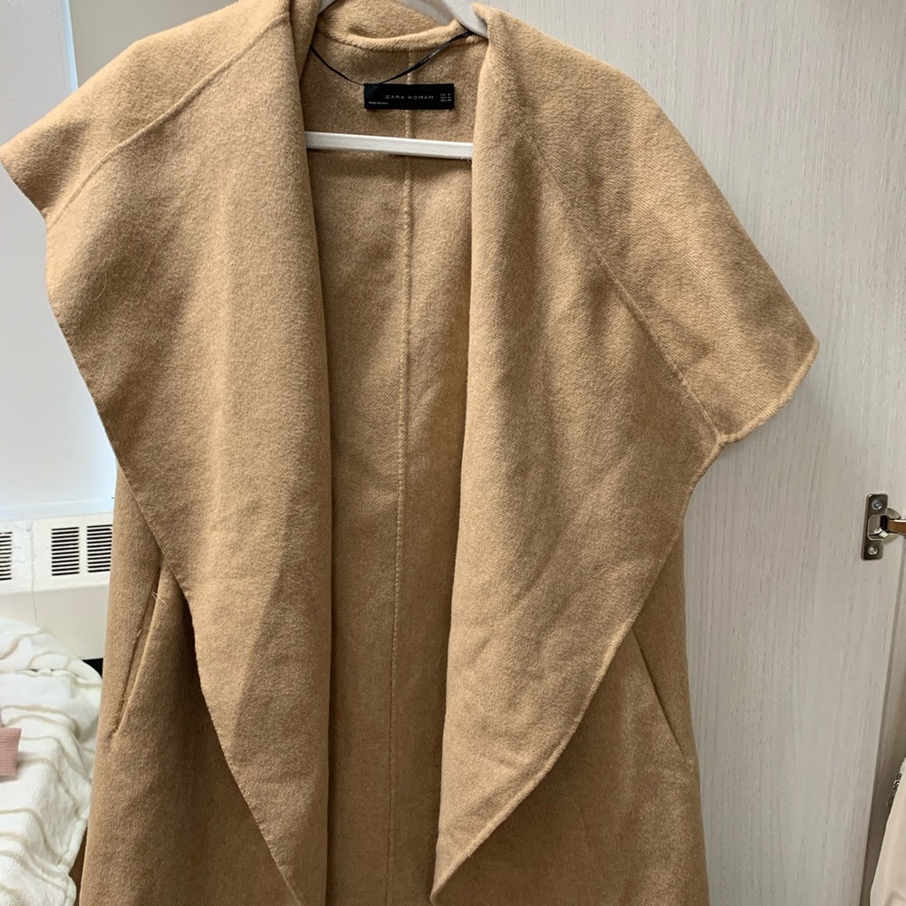 zara poncho/blazer